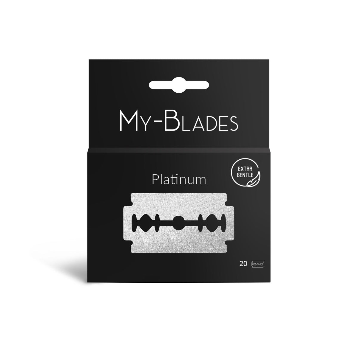 LAMES DE RASOIR DOUBLE TRANCHANT PLATINUM X20